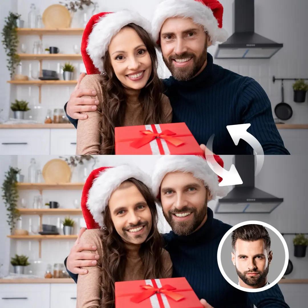 Bulk photo face swap demo